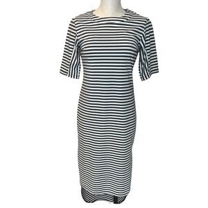 Staple the Label Striped Short Sleeve Maxi High-Low Dress. Size S